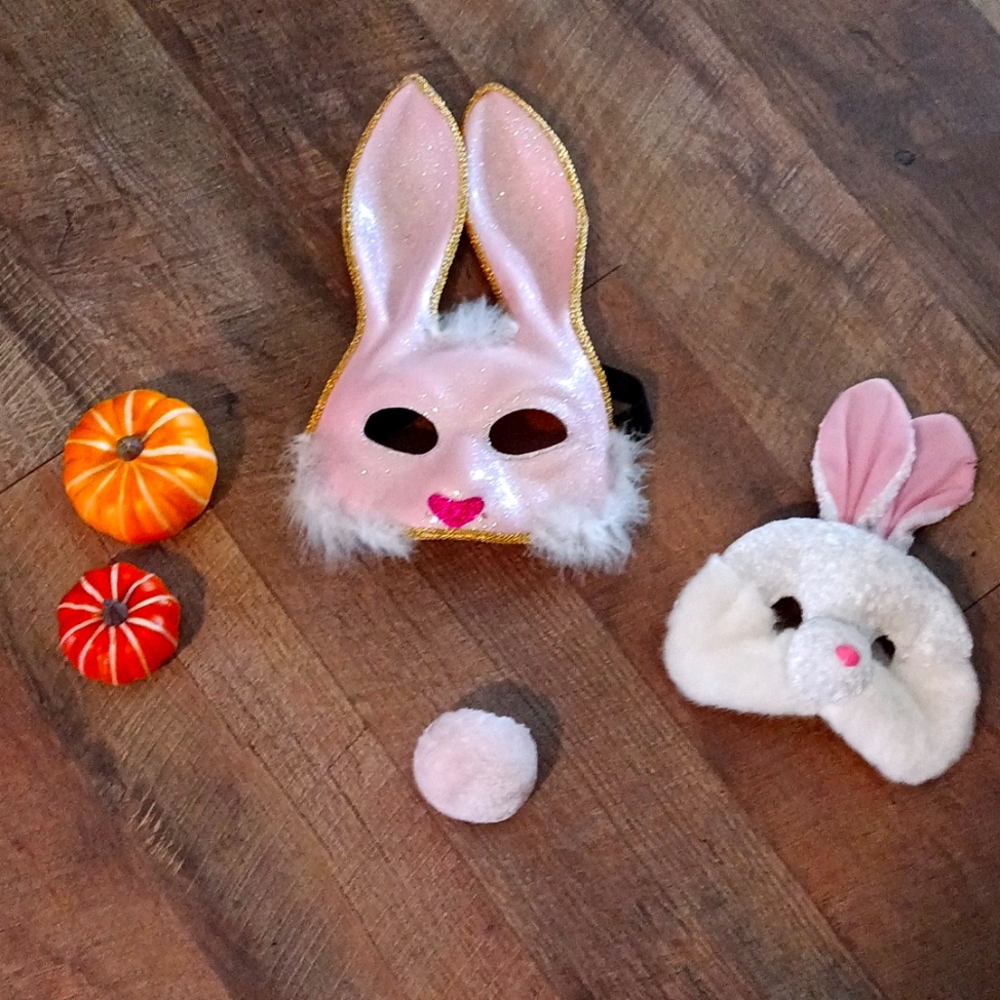 Halloween 🎃 Bunny mask/tail Costumes🐰